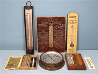(6) Antique Thermometers