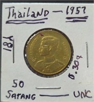 Uncirculated 1957 Thailand  coin