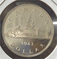 Proof 1983 Canadian dollar