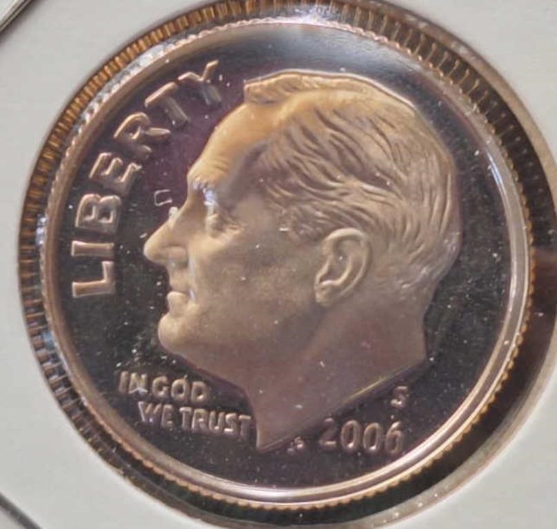 Proof 2006S dime