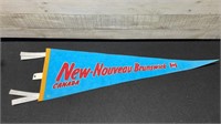 Vintage New Brunswick Pennant Banner 29"