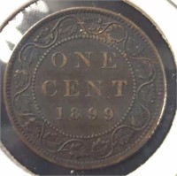 1899 large Canadian penny