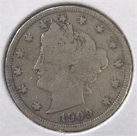 1909 Liberty Head V nickel