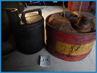 METAL GAS CAN AND OIL CAN