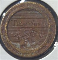Vintage trap world 10 cent gaming token