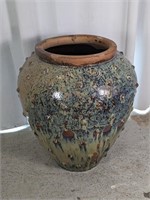 (2) LARGE 40" Tall High-End Glazed & textured Vase