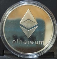 Ethereum cryptocurrency coin