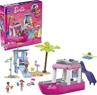 MEGA Barbie Boat Building Toys Playset, Malibu