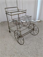 Metal Utility Cart with Wheels