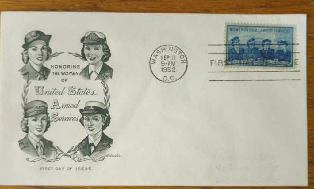 1952 1st day of issue postage stamp Honoring the