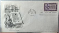 First day of issue postage stamp 1952 Gutenberg