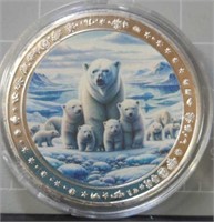 Polar bear challenge coin