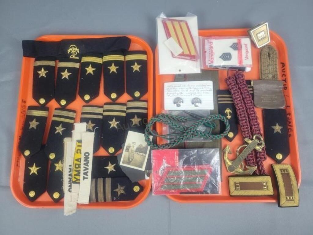 Lot Of Military Patches, Bars And More