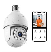 2.5K/4MP Light Bulb Security Camera Outdoor