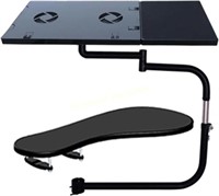 Chair Clamping Keyboard Tray  Black