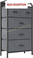 LUKGEL 4-Drawer Dresser  22.8x11.4x39.4  Black