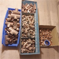 COPPER PIPE ELBOWS AND T FITTINGS