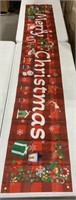 MERRY CHRISTMAS BANNER 118x19IN