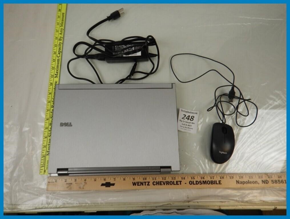 DELL LAPTOP WITH MOUSE AND CHARGER