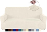 AUJOY STRETCH COUCH SLIPOVER COVER (WHITE) 71 TO