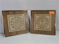 (2) Framed "Colonial Suns" by Patric