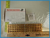 *FULL BOX- WINCHESTER 38 SPECIAL 130 GRAIN BULLETS