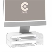 BY CEL Premium Acrylic Monitor Stand for Desk,