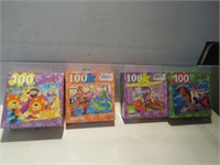 LOT CHILDREN PUZZLES: 2 NEW, 2 OPENED