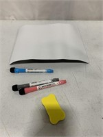 SMALL ROLL UP MAGNETIC WHITE BOARD 19 x9IN