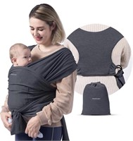 MOMCOZY BABY WRAP CARRIER(8-35LBS) GREY