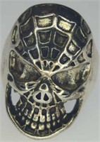 Spider-Man skull ring size 7.5