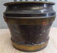 Vintage Brass flower pot 7.75"x9"