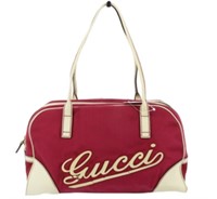 Gucci Magenta & Cream Handbag