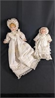 (2) Porcelain Baby Dolls