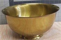 Vintage brass 9in bowl (stands 5in high)