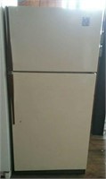 GE Refrigerator With Top Freezer, Almond Color