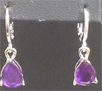 Purple earrings