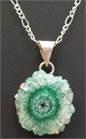 925 stamped 20"necklace with pendant