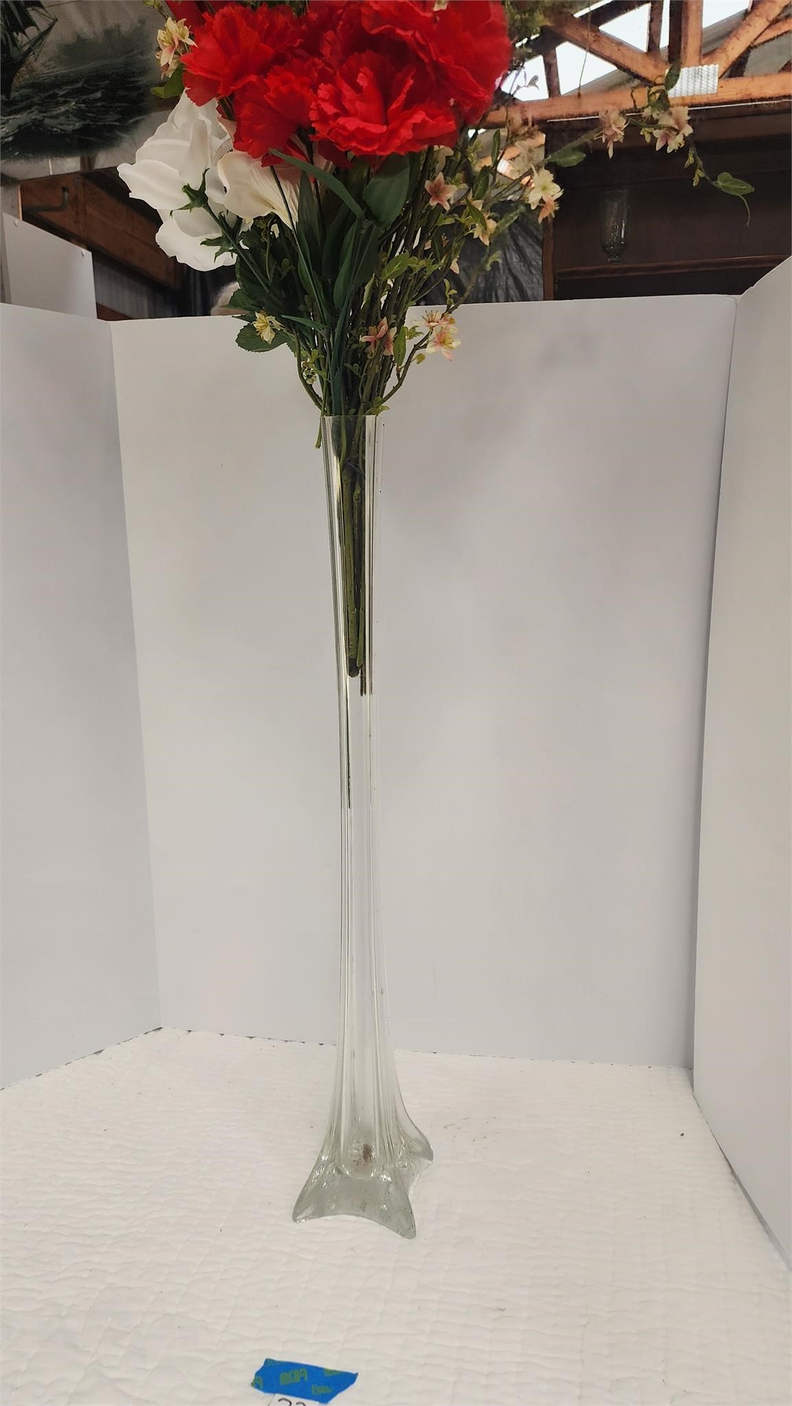 Twisted Art Glass Flower Vase 2ft