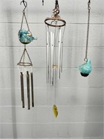 3 Pc Assorted Wind Chimes / Decor