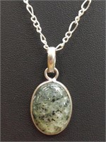 925 stamped 20" necklace with pendant