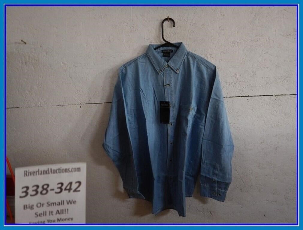 NEW-RIVERS END LARGE COTTON BUTTON UP
