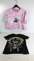 (2) Pink Floyd and Guns N' Roses T-shirt