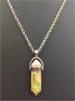 925 stamped 20" necklace with pendant