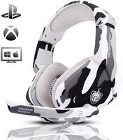 $23  PHOINIKAS Gaming Headset for PS4  Xbox - Camo