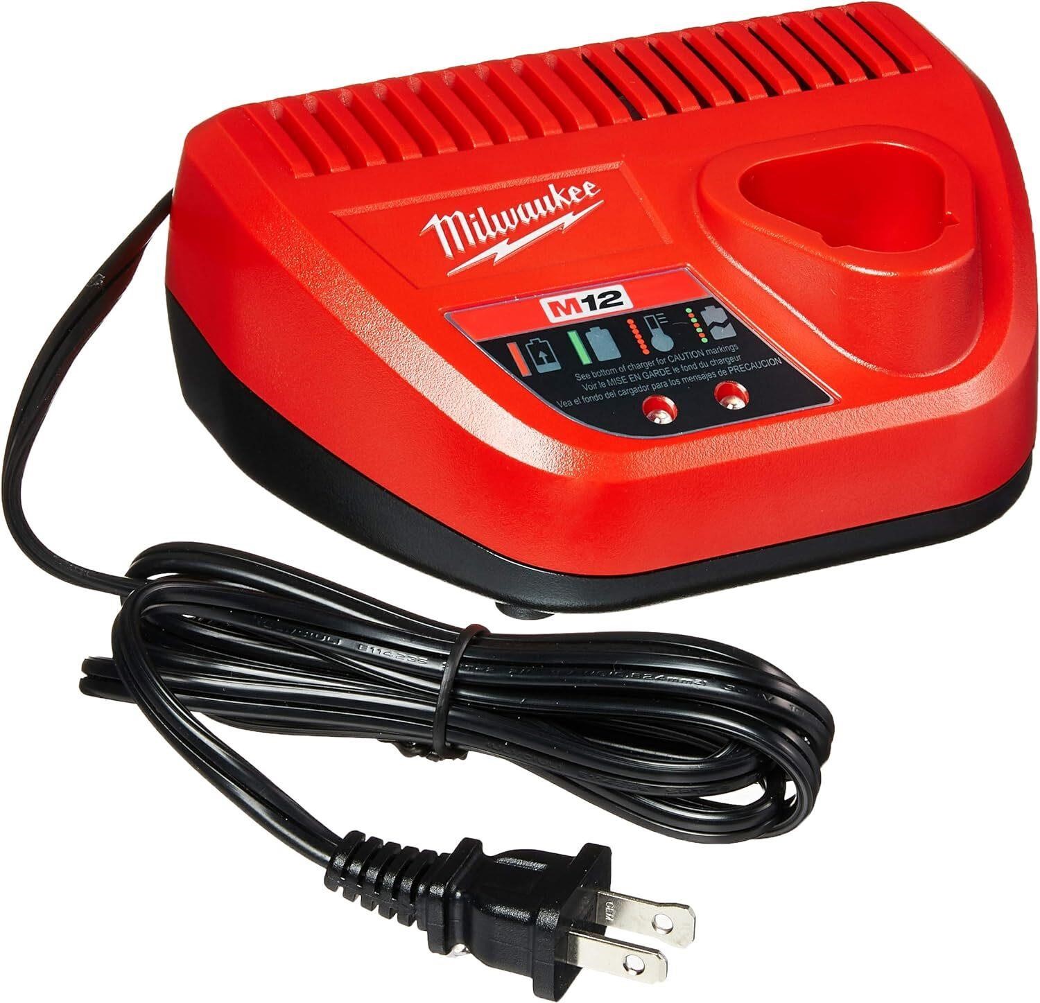 $33  MILWAUKEE OEM 48-59-2401 M12 12V Charger  Red