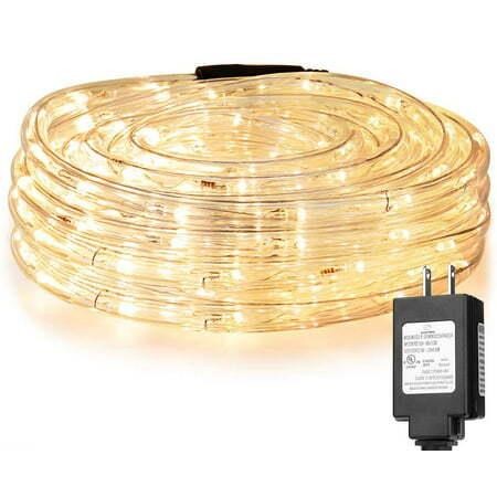 LE 33ft LED Rope Light  Waterproof  Warm White