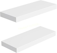 AMADA 24x9 Floating Shelves Set of 2  White