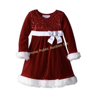 Bonnie Jean $52 Retail 2T Sparkle Stretch Santa