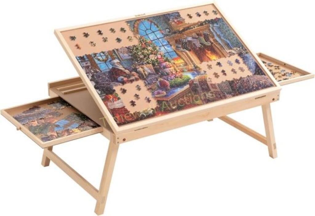Lavievert Puzzle Table  2 Drawers  1000 Pieces